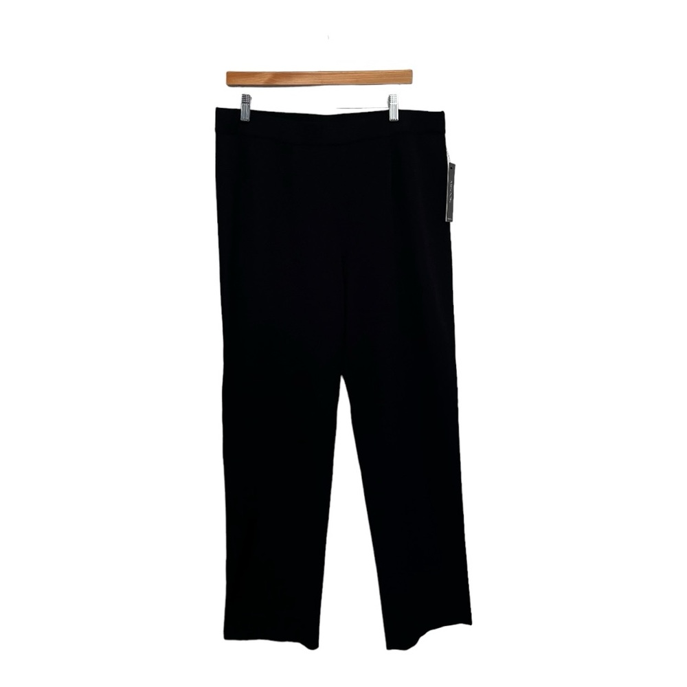 Misook Black Straight Leg Pants Current Season/Style XL NWT $228
